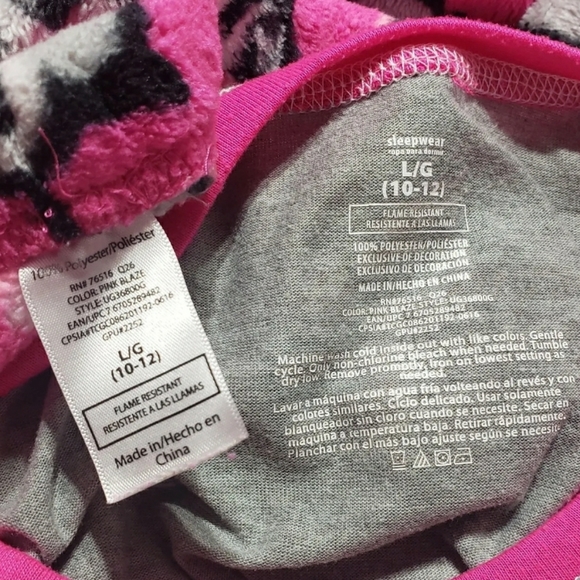(029) Girls: 10/12- 2pc Fleece Pajama Set- AF7 - Picture 7 of 8